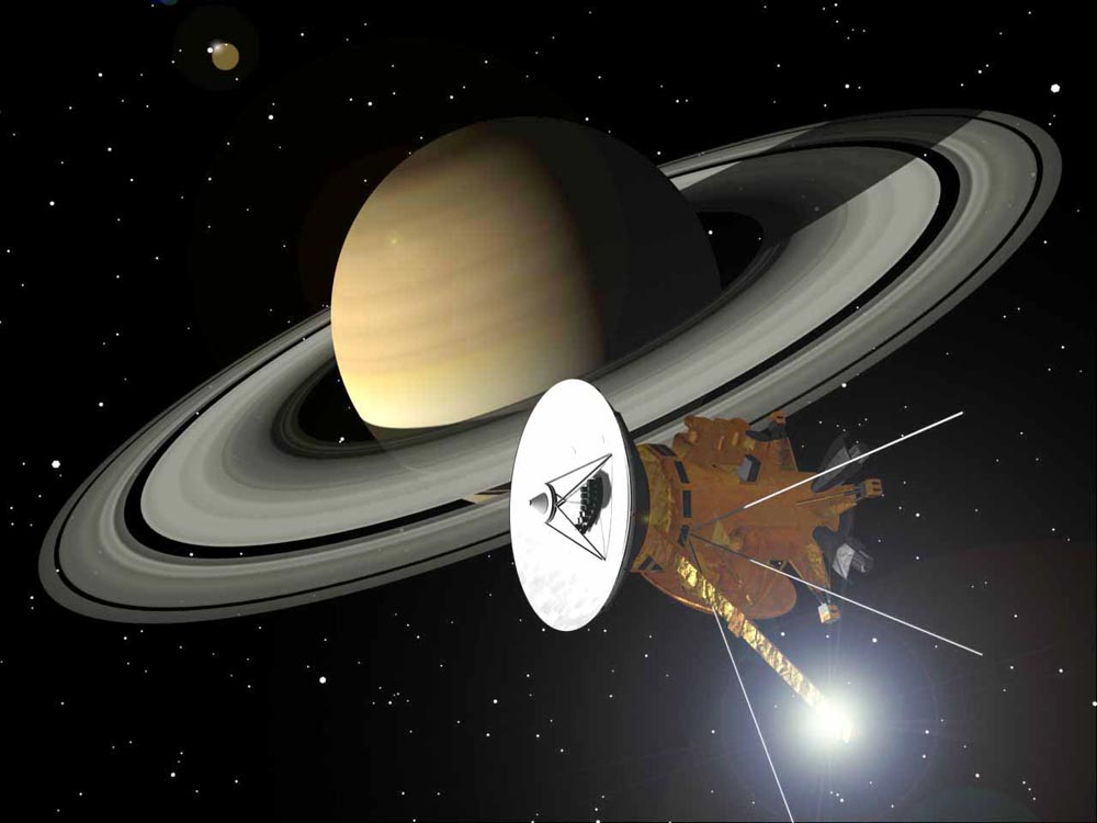  Cassini, representación artística de la NASA. 